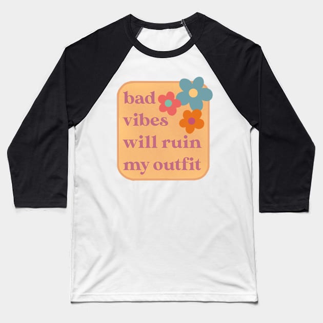 good vibes Baseball T-Shirt by nicolecella98